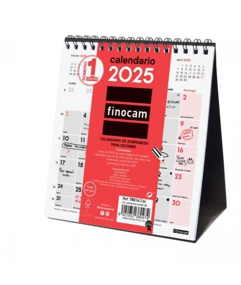 CALENDARIO 2025 SOBREMESA NÚMEROS GRANDES FINOCAM XS 140mmx155mm 780120025 | 8422952380498 | Librería Castillón - Comprar libros online Aragón, Barbastro