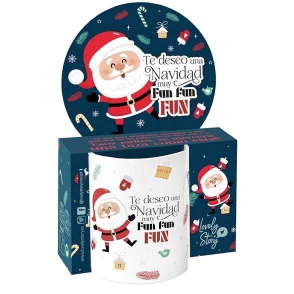 TAZA LOVELY 330 ML TE DESEO UNA NAVIDAD MUY FUN FUN FUN | 8435458178315 | Librería Castillón - Comprar libros online Aragón, Barbastro