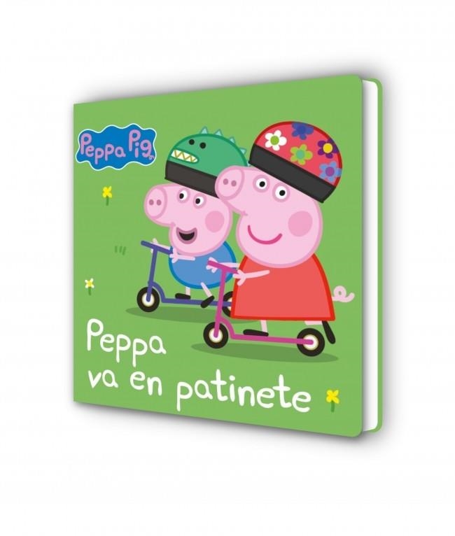 Peppa Pig. Libro de cartón - Peppa va en patinete | 9788448869540 | Hasbro | Librería Castillón - Comprar libros online Aragón, Barbastro