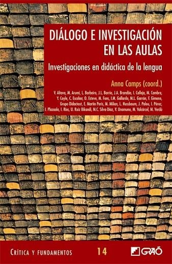 DIALOGO E INVESTIGACION EN LAS AULAS : INV.DIDAC.LENGUA | 9788478274536 | CAMPS, ANNA (COORD.) | Librería Castillón - Comprar libros online Aragón, Barbastro