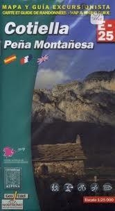 COTIELLA : PEÑA MONTAÑESA E-25 - MAPA Y GUIA EXCUSIONISTA | 9788480902014 | VV.AA | Librería Castillón - Comprar libros online Aragón, Barbastro