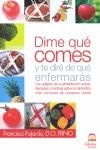 DIME QUE COMES Y TE DIRE DE QUE ENFERMARAS | 9788498270815 | FAJARDO RUIZ, FRANCISCO | Librería Castillón - Comprar libros online Aragón, Barbastro