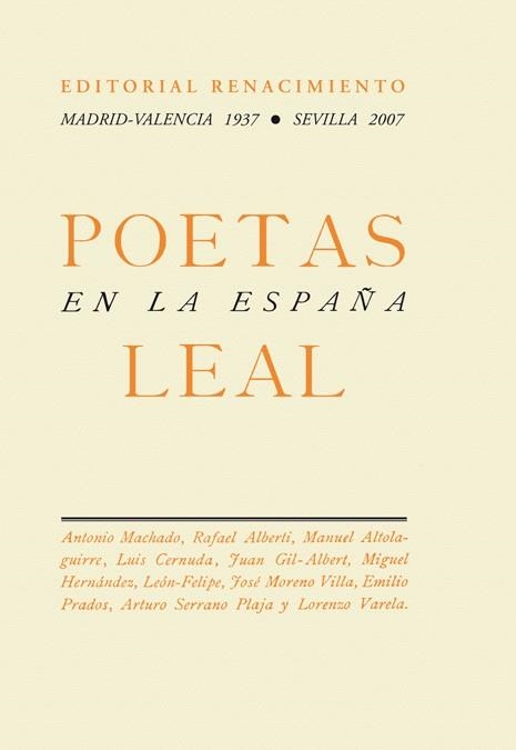 POETAS EN LA ESPAÑA LEAL | 9788484723424 | MACHADO, ANTONIO | Librería Castillón - Comprar libros online Aragón, Barbastro