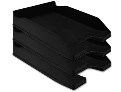 BANDEJA SOBREMESA PLASTICO Q-CONNECT NEGRO OPACO KF04189 36177 | 5705831041899 | Librería Castillón - Comprar libros online Aragón, Barbastro