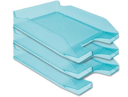 BANDEJA SOBREMESA PLASTICO Q-CONNECT TURQUESA TRANSPARENTE KF04200 36187 | 5705831042001 | Librería Castillón - Comprar libros online Aragón, Barbastro