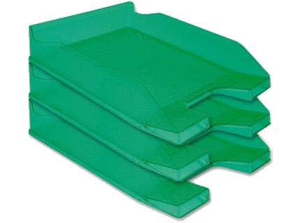 BANDEJA SOBREMESA PLASTICO Q-CONNECT VERDE TRANSPARENTE KF04198 36185 | 5705831041981 | Librería Castillón - Comprar libros online Aragón, Barbastro